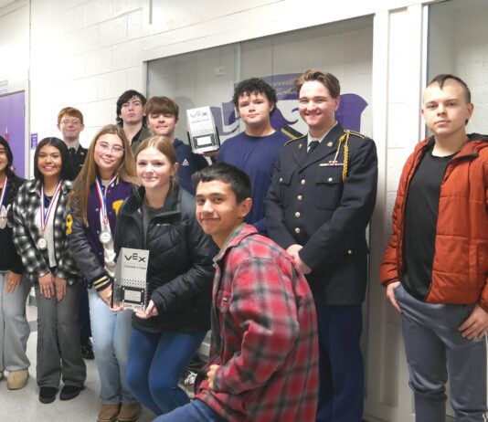 Hanceville Robotics Team takes top county honors The Hanceville Robotics Team received the Excellence Award and was named the overall champion in the Teamwork category at the Cullman County High School Robotics Competition on Nov. 21, 2025. Back row, left to right, are Micheal McElwee, Sam Hembree, Izaiha Acuff, Donovan Reaid, Bradley Hill and Daltin Smith. Front row, left to right, are Genesis Marquez, Yoleth Trejo, Karrigan Pipkin, Piper Butts and Stephen Briscoe. (Chasady Woods/ The Cullman Tribune)