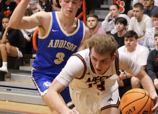 PREP BASKETBALL: Meek grinds out a 56-53 overtime win over rival Addison