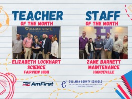 Lockhart, Barnett named October CCBOE Teacher, Staff Member of the Month