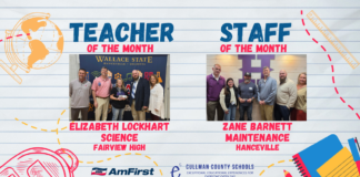 Lockhart, Barnett named October CCBOE Teacher, Staff Member of the Month