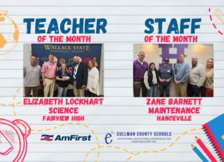 Lockhart, Barnett named October CCBOE Teacher, Staff Member of the Month
