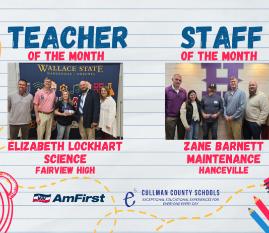 Lockhart, Barnett named October CCBOE Teacher, Staff Member of the Month