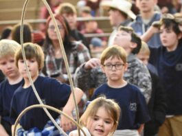 ‘One of the most rewarding experiences’ A young girl is seen practicing her roping skills at the special needs rodeo on Thursday, Dec. 11, 2025, at the Cullman County Agricultural Trade Center. (Mike Witcher/The Cullman Tribune)