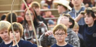 ‘One of the most rewarding experiences’ A young girl is seen practicing her roping skills at the special needs rodeo on Thursday, Dec. 11, 2025, at the Cullman County Agricultural Trade Center. (Mike Witcher/The Cullman Tribune)