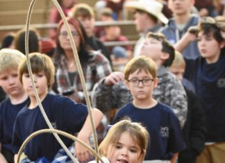 ‘One of the most rewarding experiences’ A young girl is seen practicing her roping skills at the special needs rodeo on Thursday, Dec. 11, 2025, at the Cullman County Agricultural Trade Center. (Mike Witcher/The Cullman Tribune)