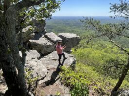 First Day Hikes at Alabama State Parks offer chance to see sunrise, sunset, everything in between The First Day Hike Sunset Hike at Cheaha State Park follows the Pulpit Rock Trail, which offers panoramic views of the Talladega National Forest. (Photo by Josh Bean | Alabama State Parks)