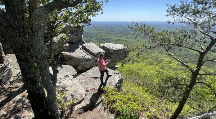 First Day Hikes at Alabama State Parks offer chance to see sunrise, sunset, everything in between The First Day Hike Sunset Hike at Cheaha State Park follows the Pulpit Rock Trail, which offers panoramic views of the Talladega National Forest. (Photo by Josh Bean | Alabama State Parks)