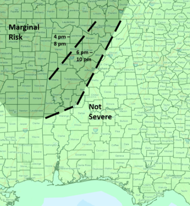 Thunderstorms Enter State Late Afternoon