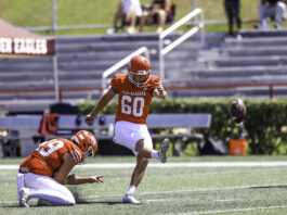 Kicking his goals one at a time