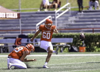 Kicking his goals one at a time