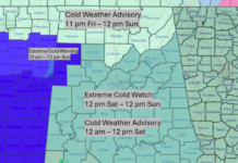UPDATE – Gusty Winds And Bitterly Cold Temperatures This Weekend