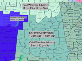 UPDATE – Gusty winds and bitterly cold temperatures this weekend