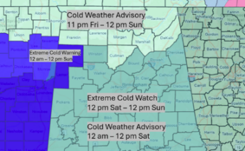 UPDATE – Gusty winds and bitterly cold temperatures this weekend