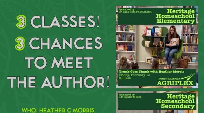 North Alabama Agriplex announces local author visit Feb. 13-14