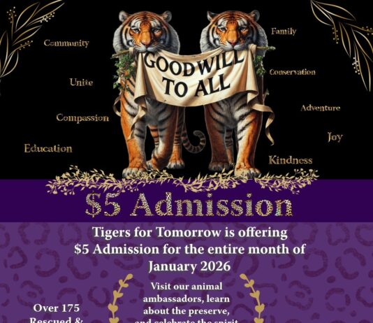 Tigers For Tomorrow launches “Goodwill to All” $5 Admission Promotion for January