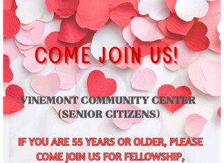Vinemont hosting Valentine’s Day-themed senior community luncheon Feb. 16