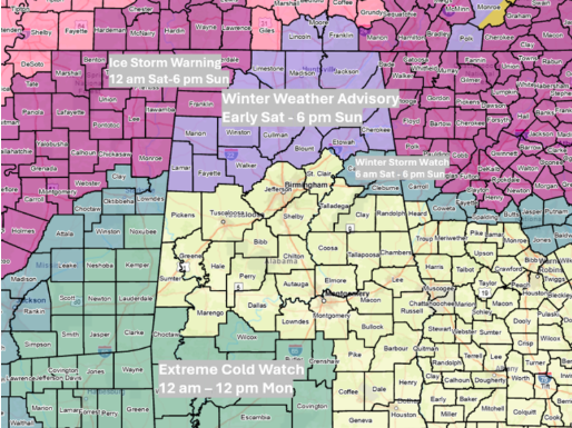 Winter Weather and Possible Severe Storms Update