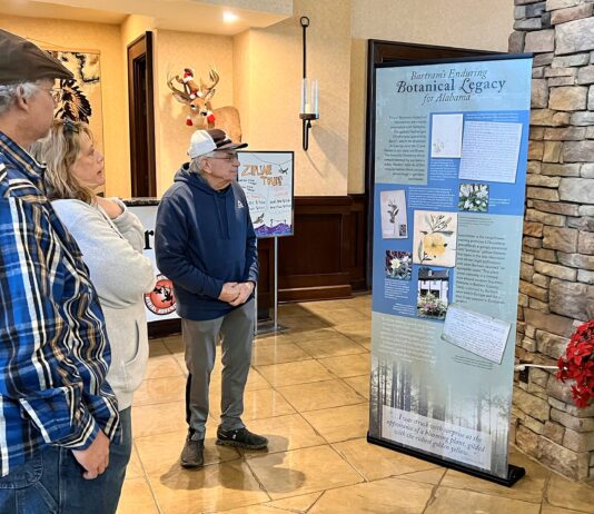 Bartram exhibit starts tour of Alabama State Parks