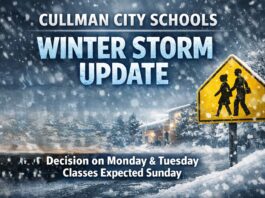 Cullman City Schools monitoring winter storm; decision on Monday and Tuesday classes expected Sunday