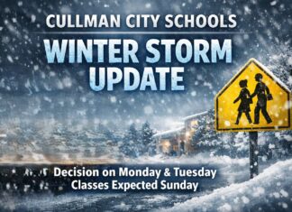 Cullman City Schools monitoring winter storm; decision on Monday and Tuesday classes expected Sunday