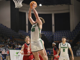 COUNTY TOURNAMENT: Allbright and No. 4 seed Holly Pond stuff no. 5 Good Hope, win 60-42 in round one Holly Pond's Cade Allbright. (Photo via. Lucas Gray)