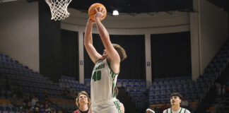 COUNTY TOURNAMENT: Allbright and No. 4 seed Holly Pond stuff no. 5 Good Hope, win 60-42 in round one Holly Pond's Cade Allbright. (Photo via. Lucas Gray)