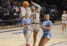 COUNTY TOURNAMENT: Faulkner twins, Shadix combine for 55 points in no. 1 West Point’s 70-29 rout of no. 5 Cold Springs