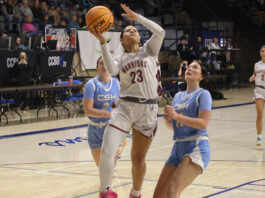 COUNTY TOURNAMENT: Faulkner twins, Shadix combine for 55 points in no. 1 West Point’s 70-29 rout of no. 5 Cold Springs