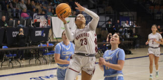 COUNTY TOURNAMENT: Faulkner twins, Shadix combine for 55 points in no. 1 West Point’s 70-29 rout of no. 5 Cold Springs