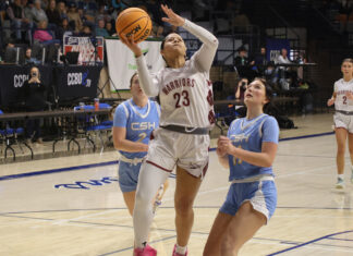 COUNTY TOURNAMENT: Faulkner twins, Shadix combine for 55 points in no. 1 West Point’s 70-29 rout of no. 5 Cold Springs