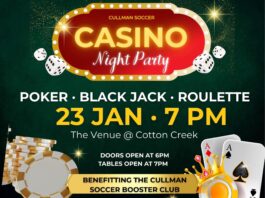 Casino Night fundraiser to support Cullman High School soccer set for Jan. 23