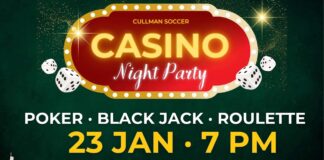Casino Night fundraiser to support Cullman High School soccer set for Jan. 23