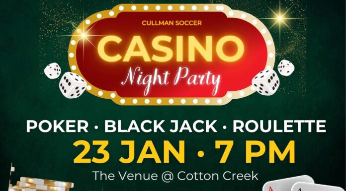Casino Night fundraiser to support Cullman High School soccer set for Jan. 23