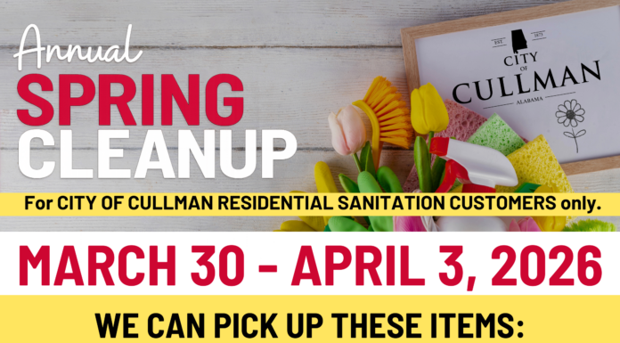 City’s Spring Cleanup Week set for March 30-April 6