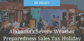 Alabama Severe Weather Preparedness Sales Tax Holiday set for Feb. 20-22