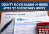 County moves water and sanitation billing in-house after CEC discontinues service