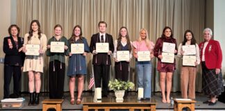 Dripping Springs DAR honors DAR Good Citizens