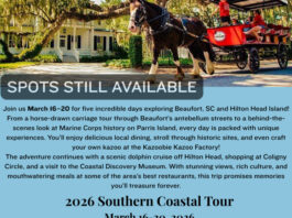Spots still available for WSCC Alumni Association 2026 Southern Coastal Charm Tour