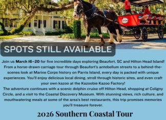 Spots still available for WSCC Alumni Association 2026 Southern Coastal Charm Tour