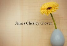 Obituary: James Chesley Glover