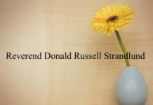 Obituary: Reverend Donald Russell Strandlund