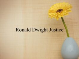 Obituary: Ronald Dwight Justice