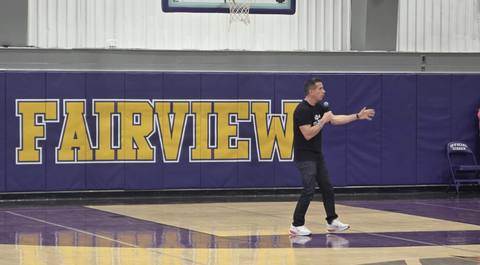 Damon West inspires students with ‘Be a Coffee Bean’ message