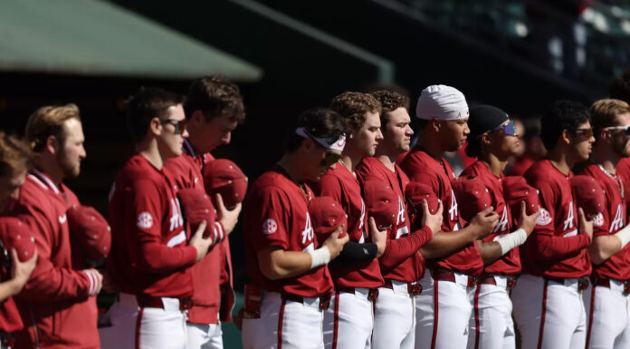 Crimson Tide baseball to open the regular season at home against Washington State