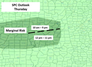 A Few Storms with Hail and 40-60 MPH Gusts Possible