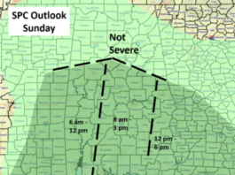 Low-End Severe Weather Event Possible Sunday
