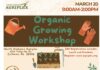 Agriplex hosting Organic Growing Workshop March 20