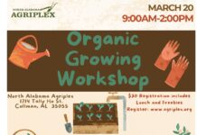 Agriplex hosting Organic Growing Workshop March 20