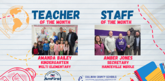 Bailey, Jones named CCBOE/AmFirst January Employees of the MonthÂ