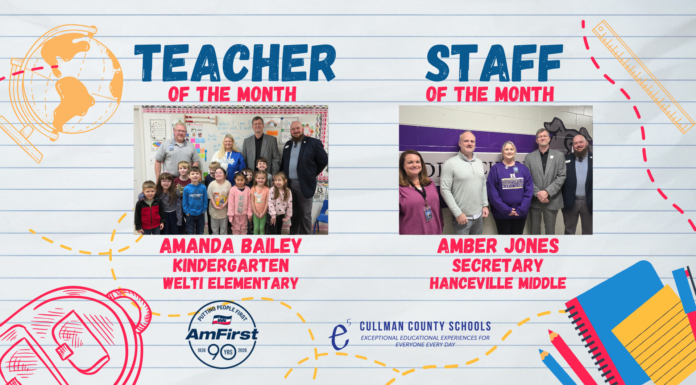 Bailey, Jones named CCBOE/AmFirst January Employees of the Month